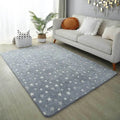 Glow in the Dark Rug for Children Play Easy Clean Floor Mats Coral Velvet Luminous Memory Foam Carpet for Kids