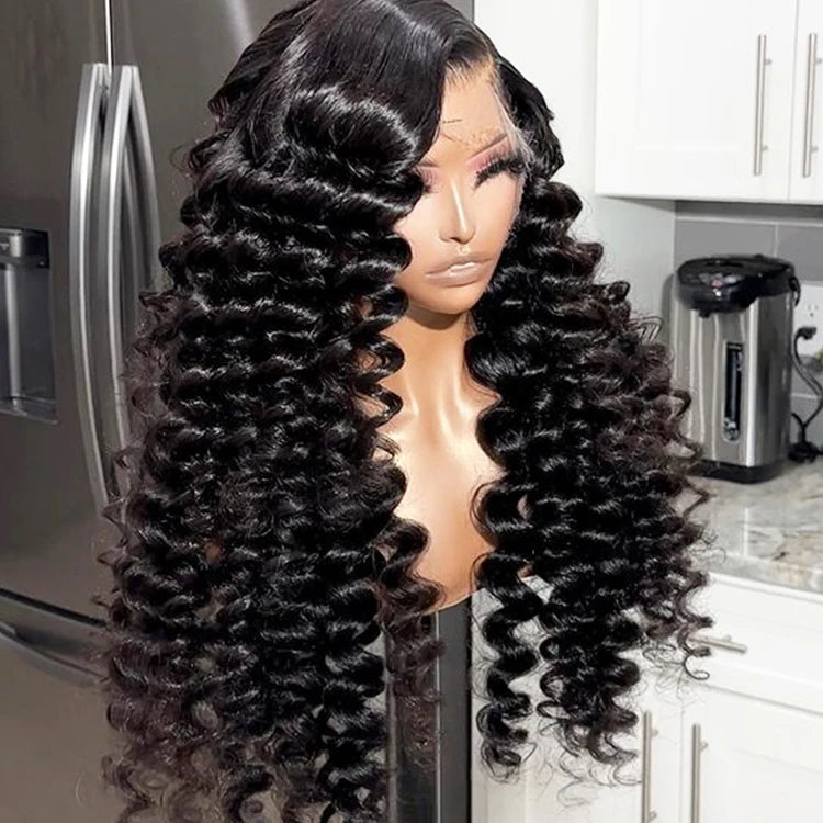 Vietnamese Loose Wave Wigs Virgin Human Hair Indian Human Hair Loose Bouncy Wave Glueless Full hd Lace Wigs