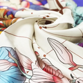 100% Silk 16mm Satin Digital Print Scarf Fabric Plain Woven Eco-Friendly Home Textile Apparel for Girls Boys Bedding Dresses