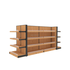 Modern Design Fruit and Vegetable Display Racks Customized 80KG Metal Steel Supermarket Shelves for Retail Store Wooden 80KG