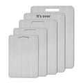 304 Double Sided Titanium Stainless Steel Cutting Boards Portable Home Use Fruit Meat Chopping Blocks Thickened Food Grade