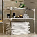 2 Storeys Shelf Kitchen Microwave Oven Shelf Bathroom Storage Kitchen Shelves Rack MegaBDM