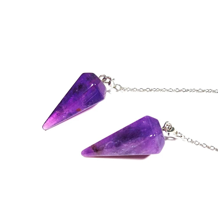 DIY Beauty Skin Wholesale Semi Precious Stones India Jade Suppliers Amethyst Pendulum for Love Gifts Souvenirs Gift