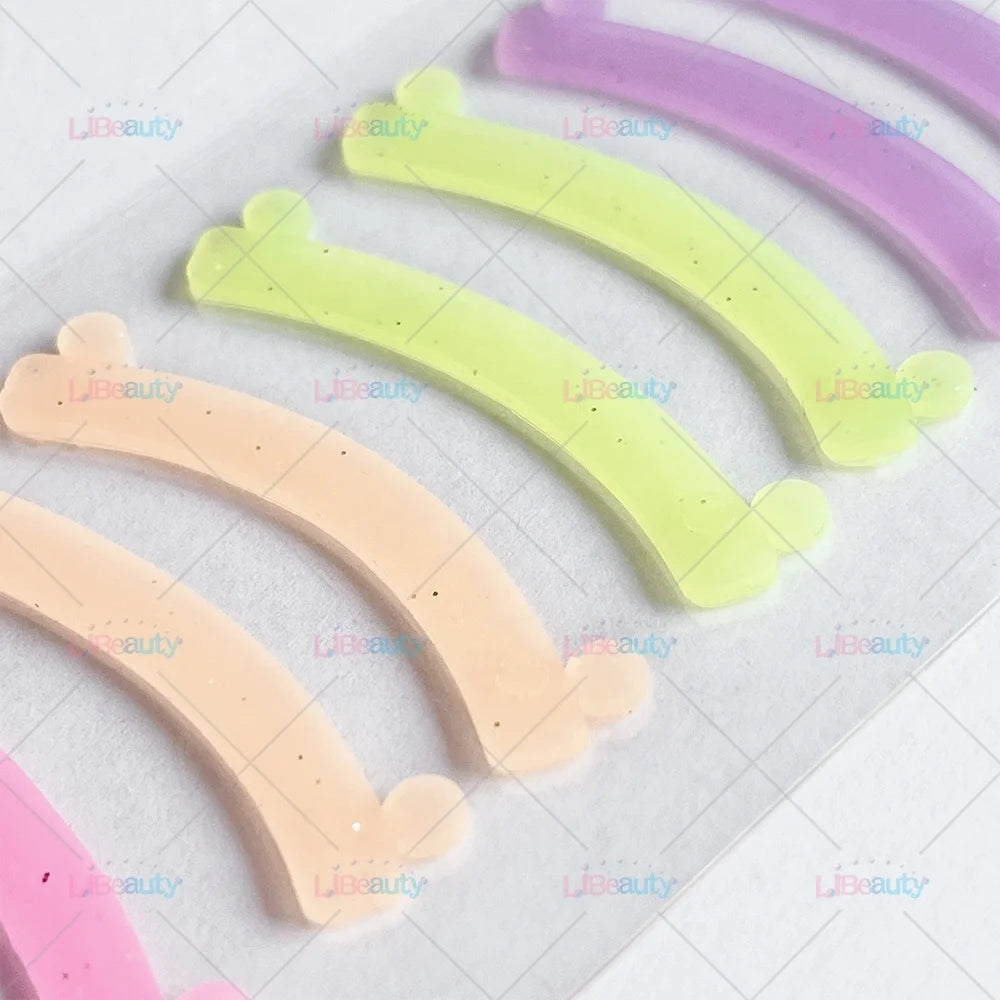 Easy to Clean Lash Lift Silicone Ribbons Lash Lift Tool Reusable Soft Stripes Lash Perming Cover Strip