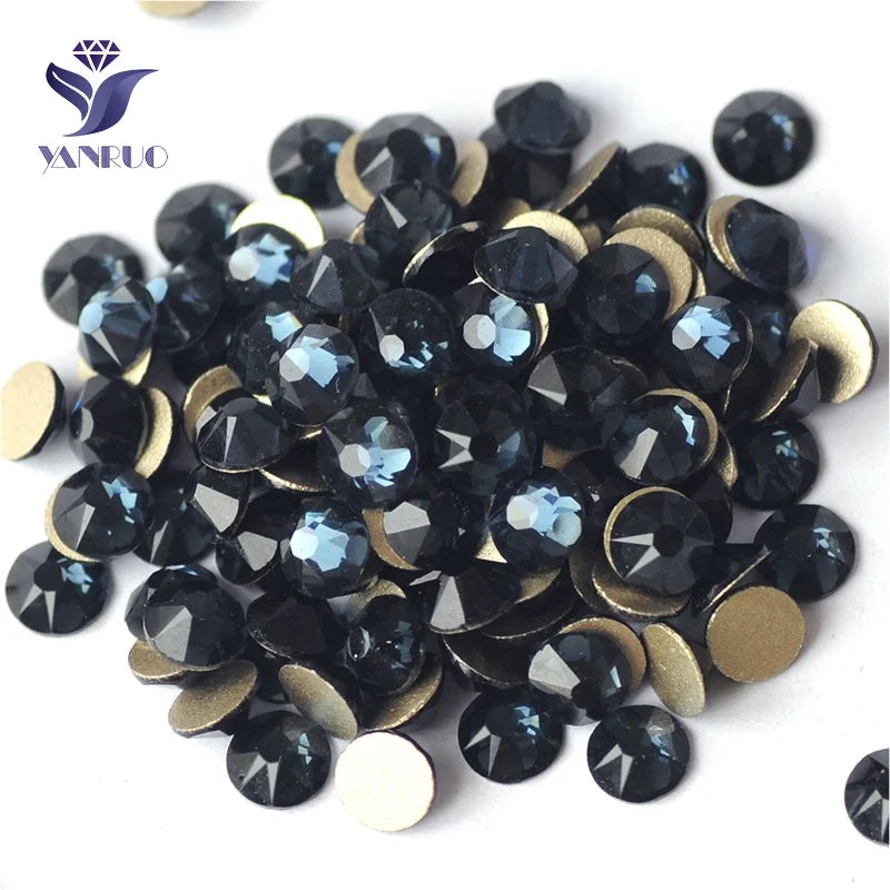 China Factory Beautiful Montana Decoration Stones 16 Facets Nail Rhinestones Bulk