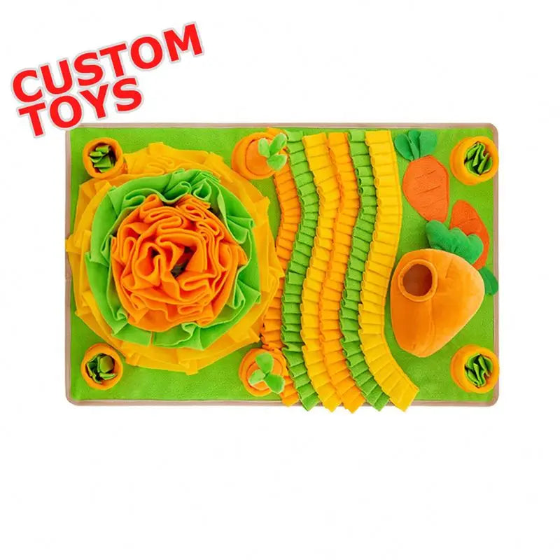 2023 NEW Amaozn Hot Sale Interactive Puzzle Blanket Hide &seek Pet Slow Food Training Enrichment Toy Dog Sniffing Snuffle Mat