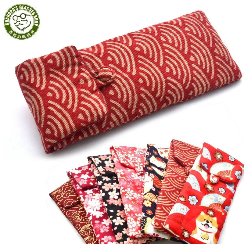 GRANDPA'S GLASSES SHOP Multifunctional Rectangle Padded Floral High-End Soft Lightweight Durable Abrasion-Resistant 16oz Bag