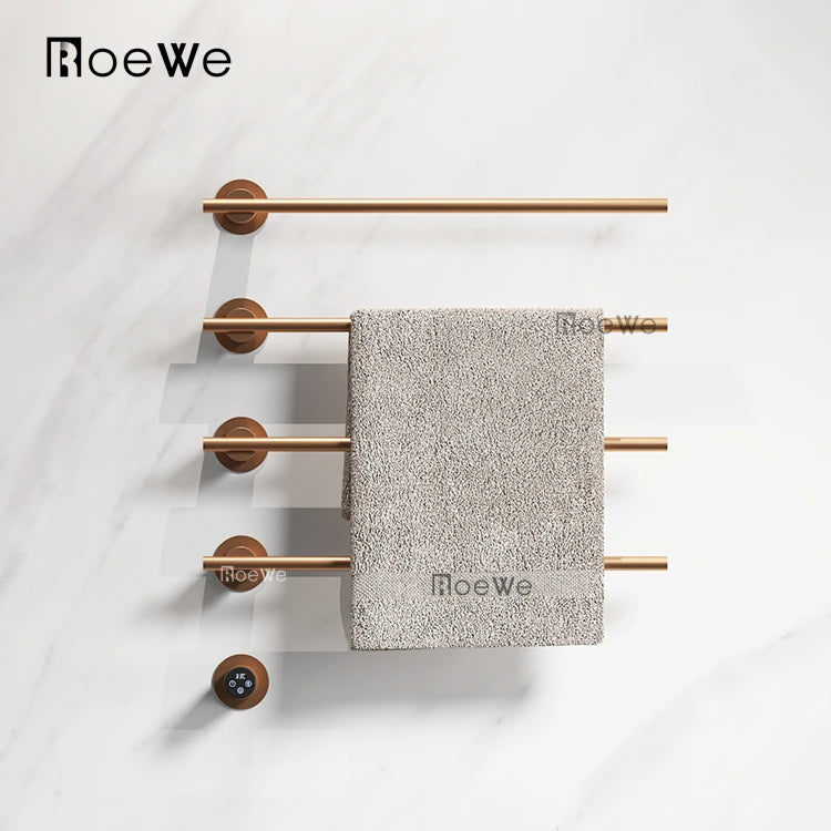 CE and SAA Approved High End PVD Surface Modern Design Bath Towel Rack Warmer Electric Wall-mounted Towel Warmer Rack