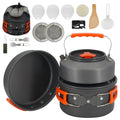 Portable Cookware Set for Outdoor Cooking Induction Compatible Durable Saute & Frying Pans for Camping Backpacking & Picnics