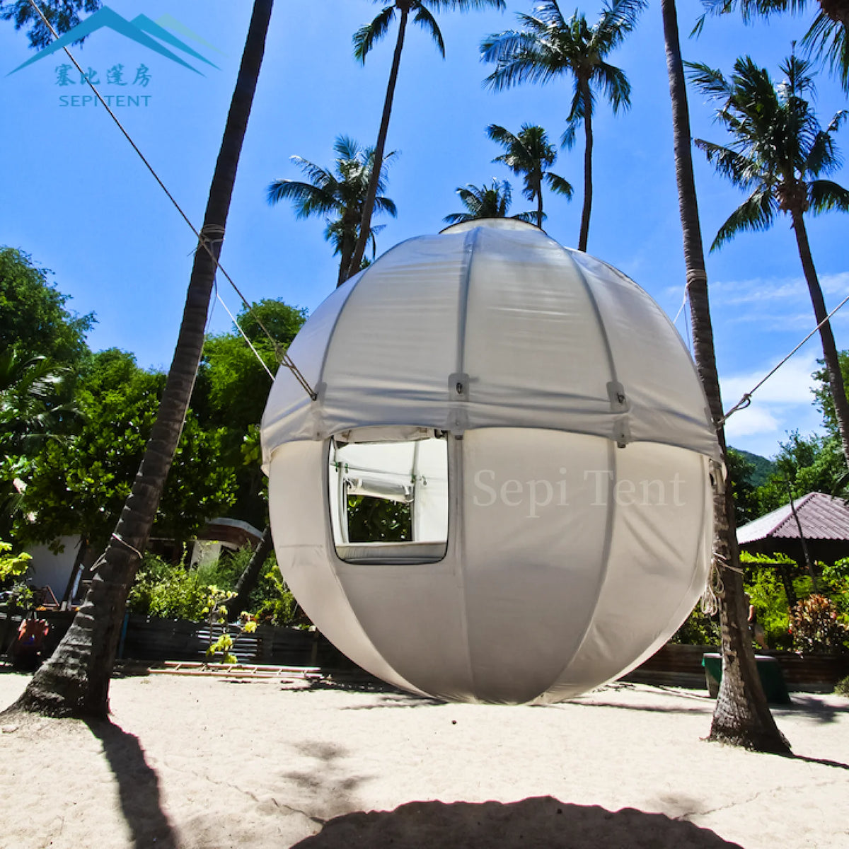 Custom 2024 New Outdoor Tree Tent Dome House Tent Waterproof Glamping Camping Tree Hanging Tent MegaBDM