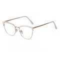 ADE WU PSTY95935 Cateye Blue Light Blocking Glasses for Women Anti Eyestrain Computer Game Glasses Metal Frame