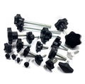 M6 M8 Nylon Plastic Star Knobs Male Thread Clamping Knob Bolts Hand Tightening Knob Screws