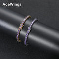 BB204  4mm 7" 8" Brass Zircon Tennis Chain Bracelet Hip Hop Jewelry Gold Silver Material CZ Bracelet Iced Out