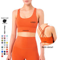 Xsunwing High-Impact Women's Athletic Gym Bra Seamless Workout Sports Bra Vest & Backless Crop Tops WAD1249 Plus Size Available