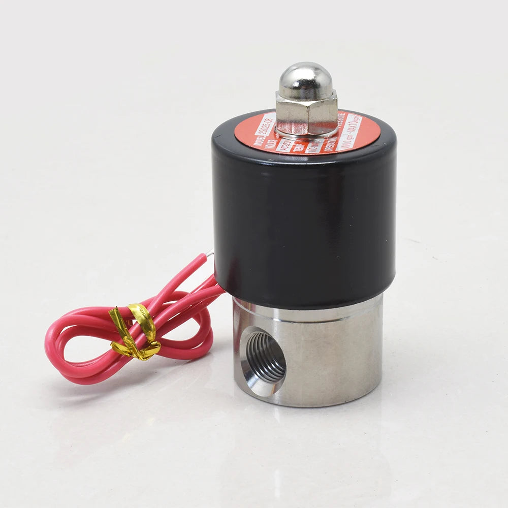 1/4 Inch 2S025-08 12V 24V 220V 110V 2/2 Way Normally Closed Mini Water Electric SS304 Stainless Steel Solenoid Valve Food Grade
