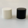 24-415 White Black Ribbed and Smooth Screw Caps 24mm Plastic Bottle Closure Lids with Seal Liner