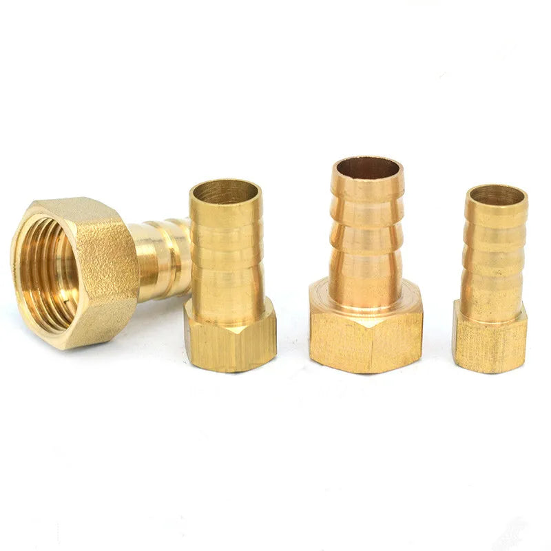 Meixiu Brass Casting Hose Fitting 6/8/10/12/14/16/19/25MM Barb Tail 1/8" 1/4" 1/2" 3/8" 3/4" BSP Female Thread Hexagon/Round