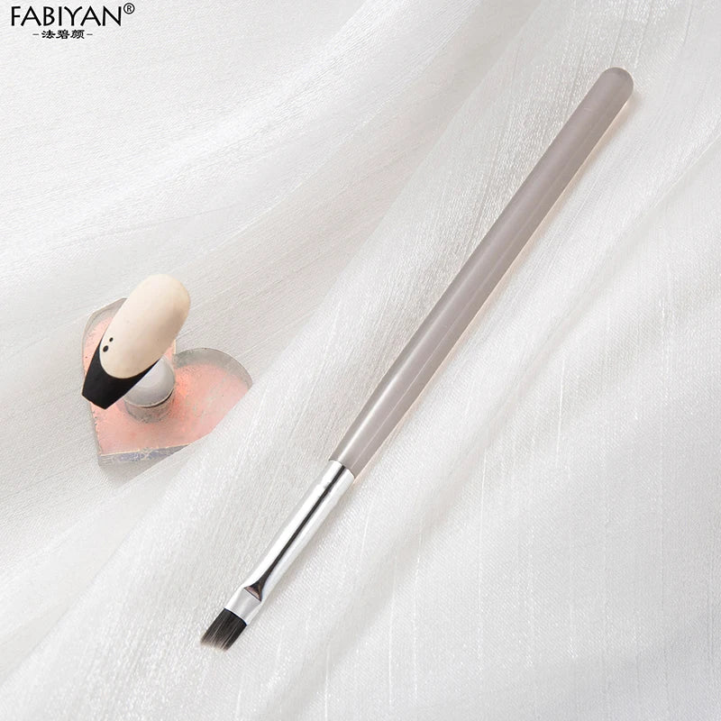 Wholesale Nail Art Brush Acrylic Handle Slant Design Nail Drawing Pen Manicure Painting Brush