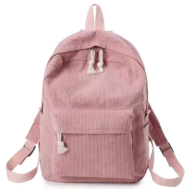 Hot Selling School Backpack for Teens Large Velvet Lightweight Laptop Bag for Girls Women Casual High School College