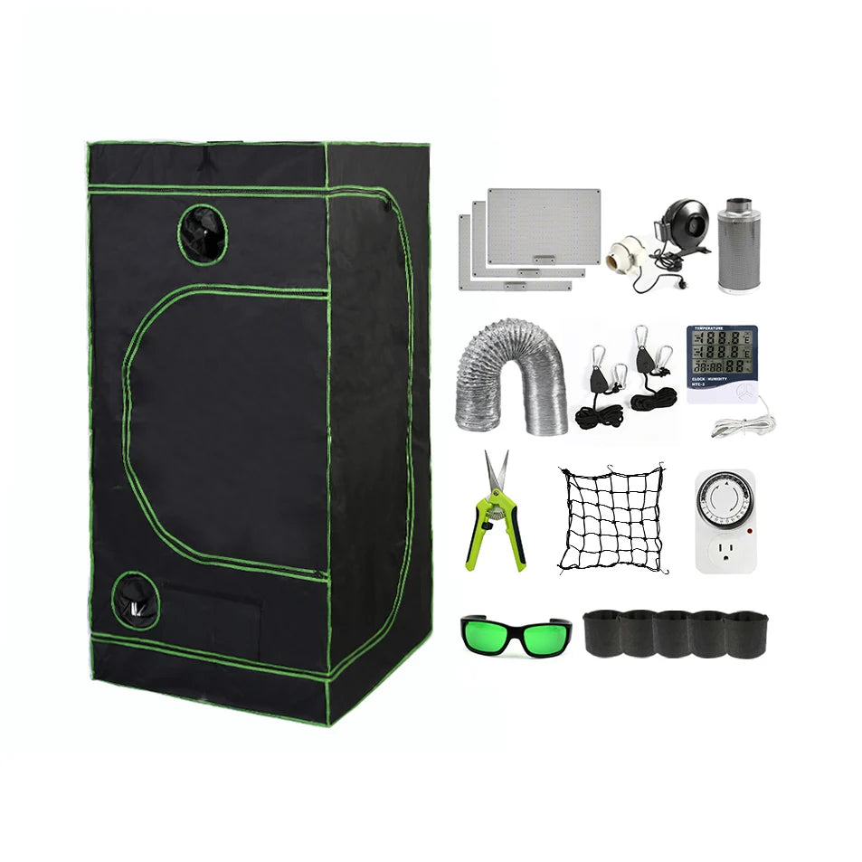 Sunshine Garden 120x120x200 cm Steel for Complete Kit LED Grow Light Powder Coated Frame Eco-Friendly for Indoor/Outdoor
