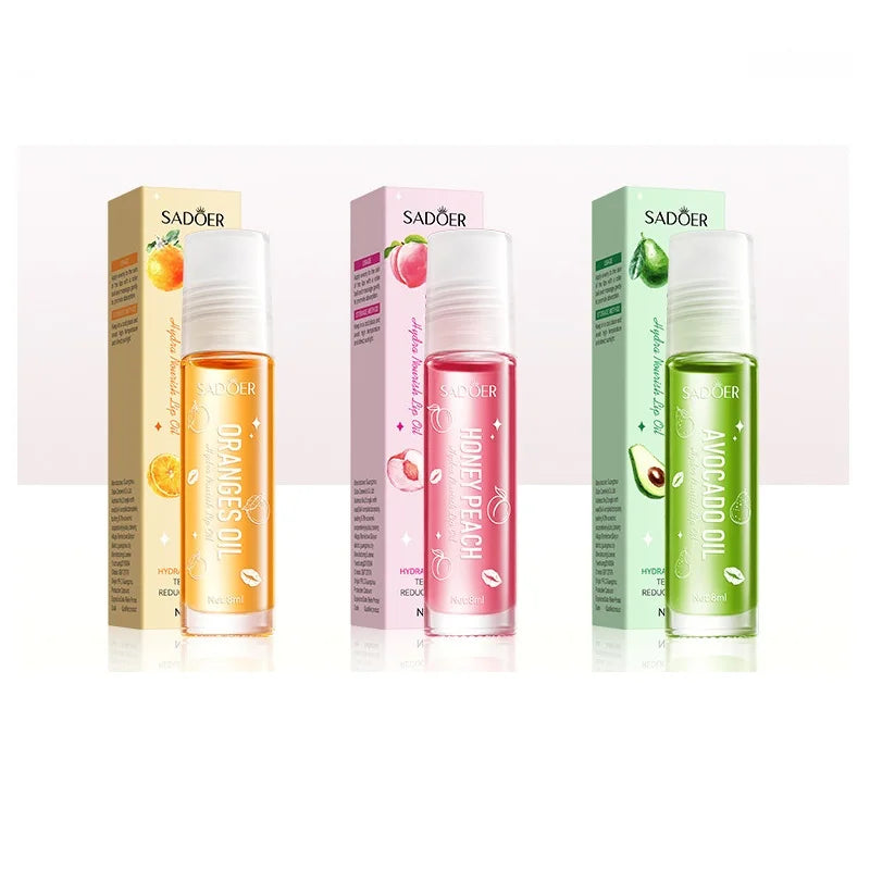 Hot Selling Hydrating Moisturizing Lip Oil Base Waterproof Long Lasting Plumping Orange Peach Avocado Fruit Jelly Lip Gloss Oil