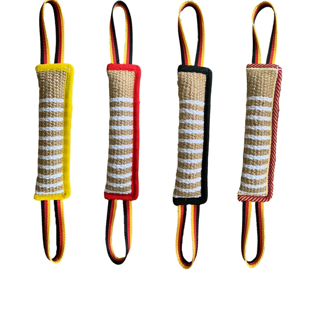 Heavy-Duty Jute Dog Bite Tug Toy-Durable Chew Stick&Pillow for Large DogTraining Interactive Bite-Resistant Gear Bulk Wholesale