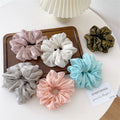 MIO Summer 16cm Large Hair Scrunchies Sweet Girls Solid Color Fabric Elastics Hair Tie for Women Hair Accessories Ponytail
