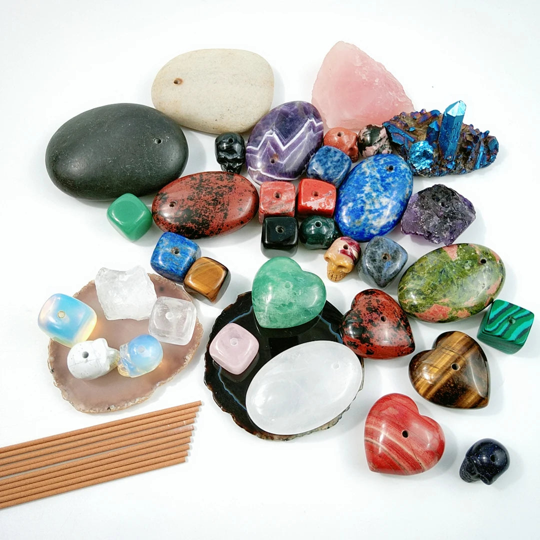 Hongzhuo Popular Souvenir Natural Crystal Incense Holder Stone Crafts for Decoration Gift