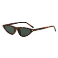 Vintage Plastic Male Multi Color Small Narrow Sunglasses Personality Cat Eye Frame Hip Hop Y2K Rivet Triangle Sunglasses