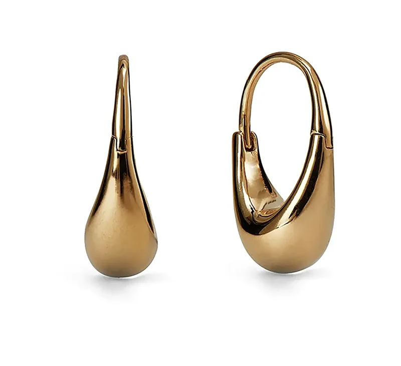 2024 Fine Jewelry 18K Gold Plated 925 Sterling Silver Small Wear Alone Hoop Earrings Trendy Wedding Gift Parties Platinum Pearl