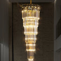 Artistic Decoration Duplex Floor Chandelier Villa High Spiral Designer Staircase Hotel Lobby Hall Hanging Luxury Pendant Light