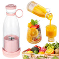 Electric Juicer Cup Sport Bottle 6 Blades Blender Milkshake Machine USB Mini Fruit Milk Mixing Tool Fresh Juice Portable Blender