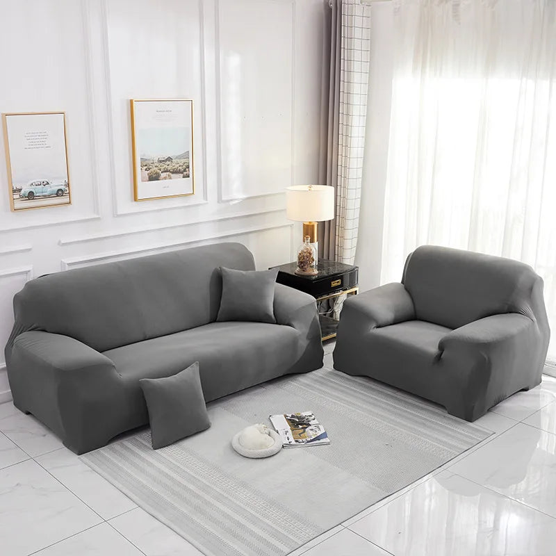 High Stretch Durable Three-Seat Sofa Slipcover Easy-Fitted Universal Couch Cover Furniture Protector