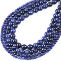 Wholesale 4/6/8/10/12mm Round Loose Smooth Old Blue Sodalite Stone Beads for Jewelry Making