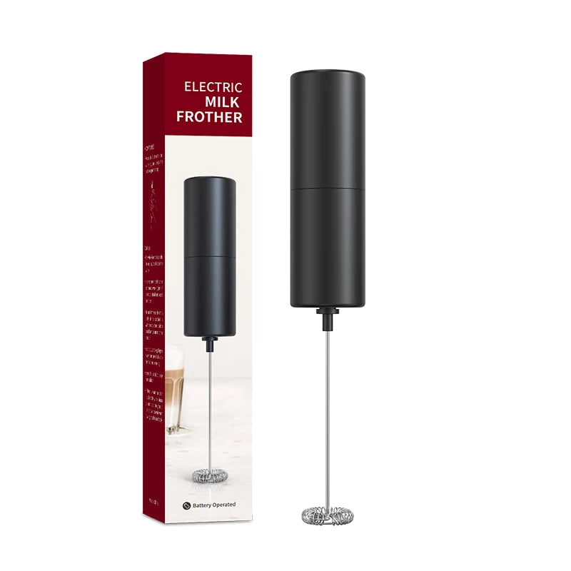 Hot Selling 2023 Online Home Kitchen Gadget Handheld Milk Frother Egg Beater Battery Powered Milk Frother Electric Milk Foamer