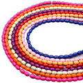 4x6mm Bright Smooth Color Seed Beads Natural Turquoise Stone Rice Shape Spacer Loose Beads for Jewelry Making Diy Bracelet