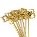 Custom Mirror/Clear Acrylic With Laser Cut Engraved Text Party Drink Stirrers Minimalist Bar Coffee Drink Wedding Swizzle Sticks