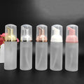 50ml Travel Foamer Frosted Plastic Foam Dispenser Gold/Silver Pump Hand Wash Soap Mousse Cream Bubbling Bottle for Lotion Use