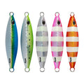 SNEDA 60g 80g Luminous 3D Printed Lead Jig Lure Offshore Slow Jigging Bait for Marlin for Ocean Boat Rivers Lakes Streams