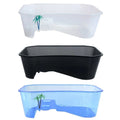 Reptile Vivarium Box Turtle Tortoise With Basking Ramp Tank Breeding Food Tool