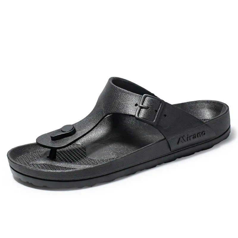 Men's Thick Bottom Comfortable Flip-flops Simple Fashion Men's Beach Sandals Casual Trendy Convenient Men's Flip-flops Shoes