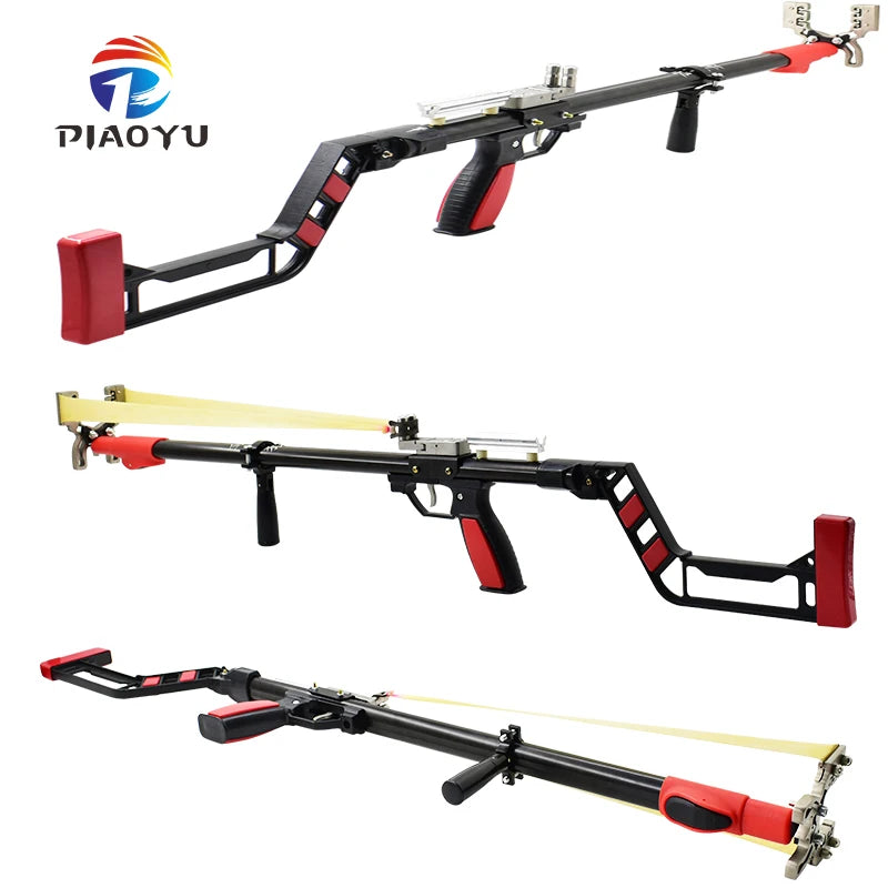 PIAOYU Best-Selling Outdoor Hunting High-Precision Telescopic Slingshot Long Rod Durable Multi-Functional New Super Shooting MegaBDM