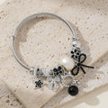 Pan Family DIY Beaded Bracelet Hot-Selling Cross-Border Fashion Jewelry Cat Bowknot Heart Pentagram Trendy Cute Charm Bracelets