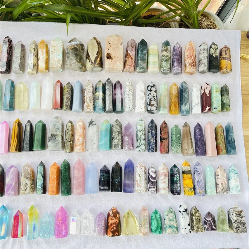 Wholesale Natural Various Crystal Healing Stones Tower Amethyst Citrine Crystal Point