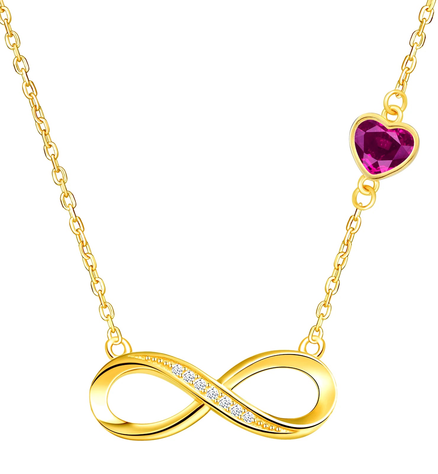 Hot Selling S925 Silver Infinity Necklace Pendant Trendy Jewelry for Engagement Wedding Party Anniversary
