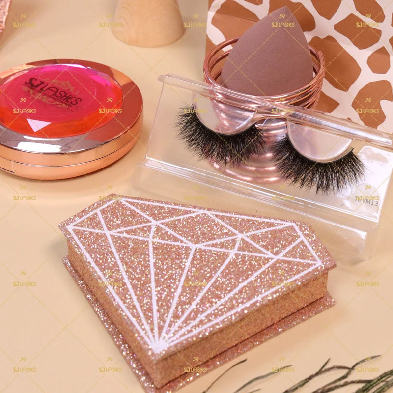 Handmade Mink Eyelash Strips Lightweight and Fluffy