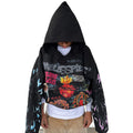 OEM Manufacturer's Heavyweight 100% Cotton Men's Vintage Crop Hoodie Washed Acid Sun Faded Solid Dye Streetwear Puff Technique
