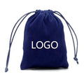 Custom logo Printing Logo Soft Light Blue Plush Velvet Pouch Packaging Velvet Pouch for Handbags Shoes Clothes Dust Bag