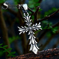 SS8-035NP Steel Solider Temperament Snowflake Fashion Pendant Creative Holiday Gift Stainless Steel Jewelry