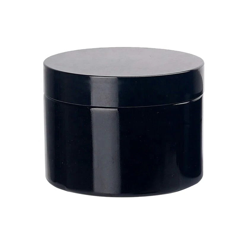 Luxury 250ml 8oz Wide Mouth Dark Violet Glass Jar Empty Cosmetic Ultra Violet Refillable Face Cream Jar